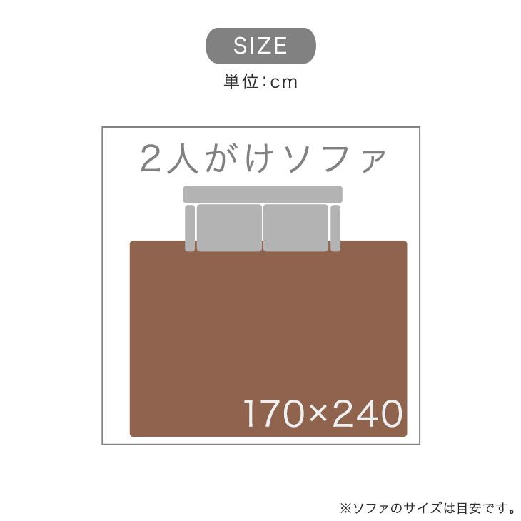 タンスのゲン ラグ カーペット ラグマット 天然 ウール 170×240 100