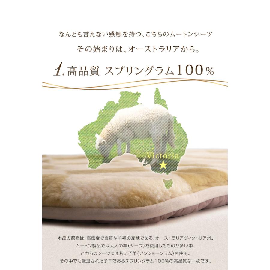 高密度リミテッドムートン 120cm☓200cmセミダブル タンスのゲン 本日+5% ムートンラグ 120×200 セミダブル 敷きパッド