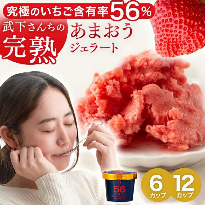 ジェラート いちご あまおう 夏ギフト 完熟 ギフト 6個 12個 お中元