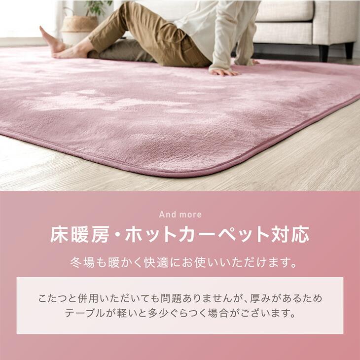 タンスのゲン 下敷きマット 洗える ラグ 下敷き 厚手 10mm 170×170