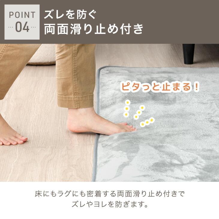 タンスのゲン 下敷きマット 洗える ラグ 下敷き 厚手 20mm 170×230