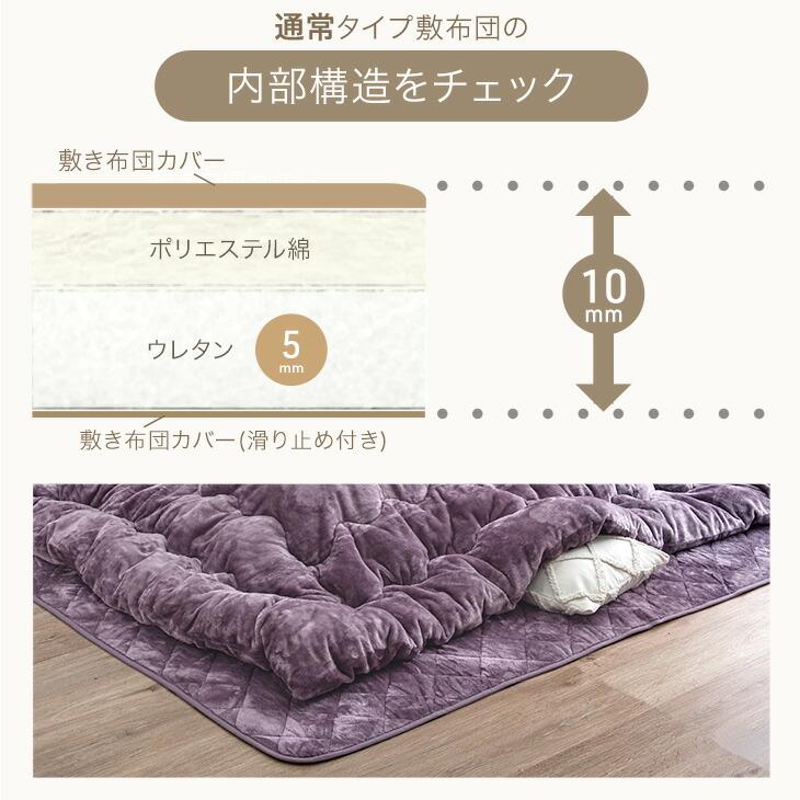 こたつ布団セット こたつ掛敷 2点セット ラベンダー 240×200cm こたつ