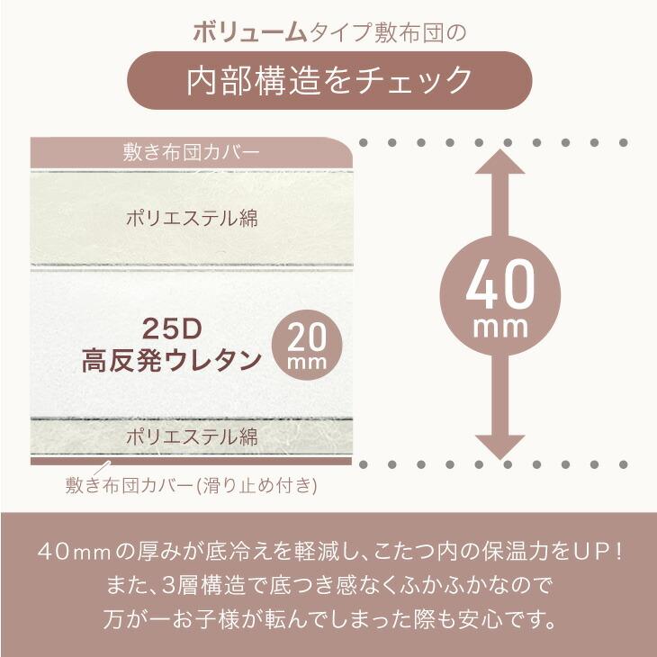 タンスのゲン こたつ布団 長方形 おしゃれ 洗える こたつ布団セット 掛