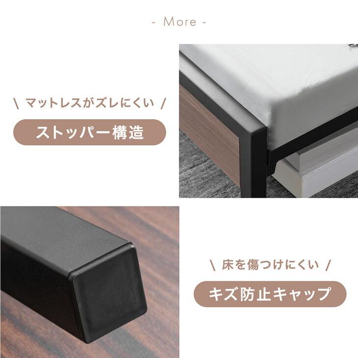 タンスのゲン ベッド ダブル 組み立て簡単 ダブルベッド ベッド