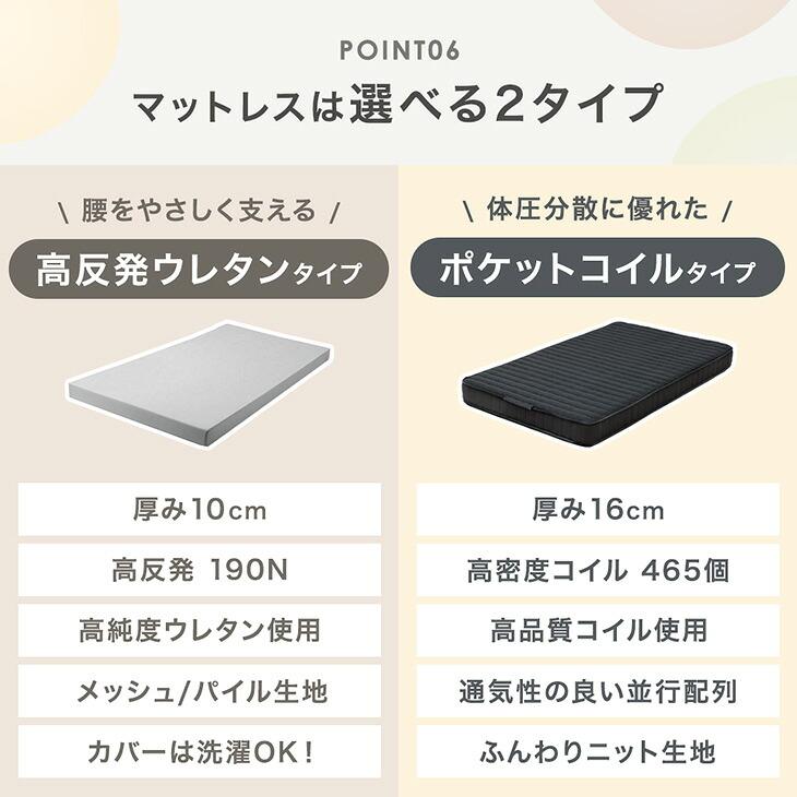 電動ベッド 介護 2モーター シングル マットレス付 ポケットコイル 手すり付き 介護ベッド 宮付き スマホ操作 99900223 USBポート リクライニングベッ_10