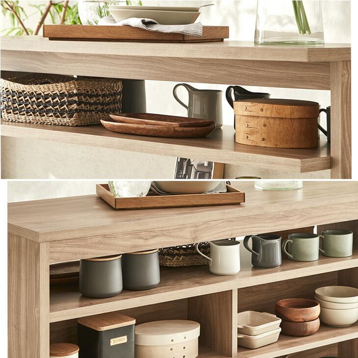 キッチンカウンター 幅165 L字 間仕切り 完成品 バーカウンター