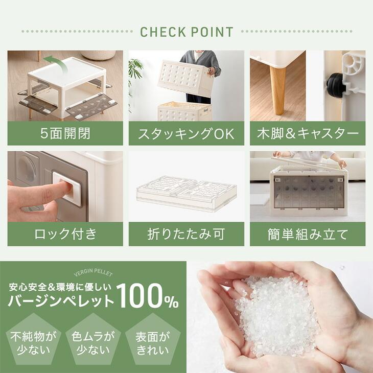 タンスのゲン 25日正午〜+3% 収納ボックス 折りたたみ 5面開閉 収納