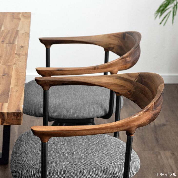 タンスのゲン ダイニングチェア 4脚セット 回転 肘付き おしゃれ