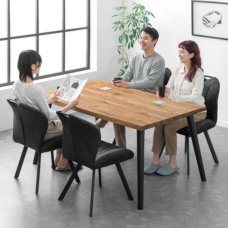 na【送料込み】長方形ダイニングテーブル タンスのゲン 25日+5% ダイニングテーブルセット 4人掛け 5点 150cm