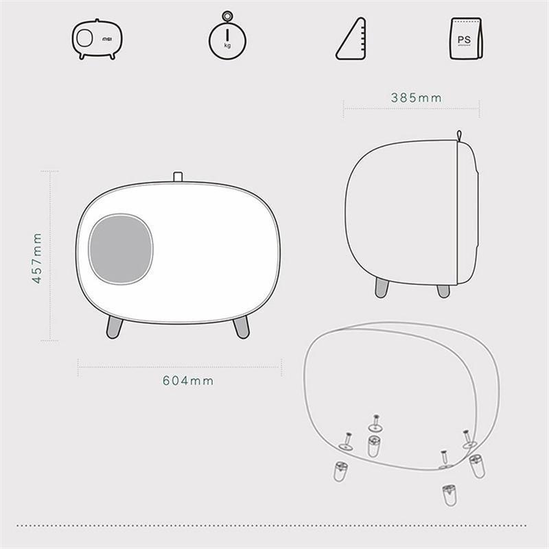 猫トイレ 大型 本体 猫トイレ砂 ネコトイレ おしゃれ 砂飛び散り防止 密閉式 臭い対策 スコップ付き 砂落とし ットトイレ 猫用品 大きい お掃除簡単 大型 おしゃれ