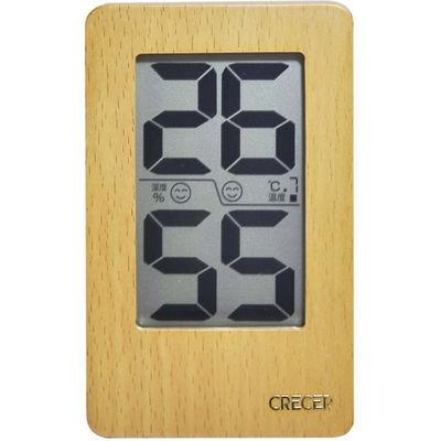 クレセル 4955286808863  クレセル 天然木 デジタル温湿度計 (壁掛け・卓上両用) CR-2200W 白