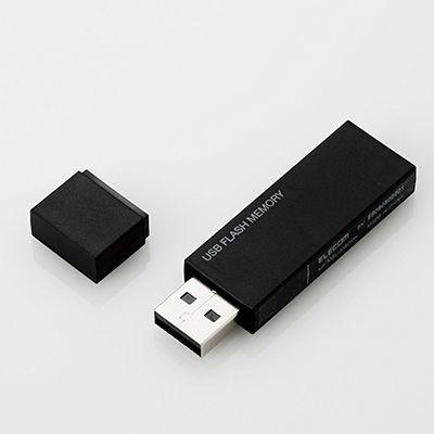 エレコム MF-MSU2B32GBK 【メール便での発送】USBメモリ USB2.0 キャップ式 暗号化セキュリティ パスワード自動認証機能｜tantan