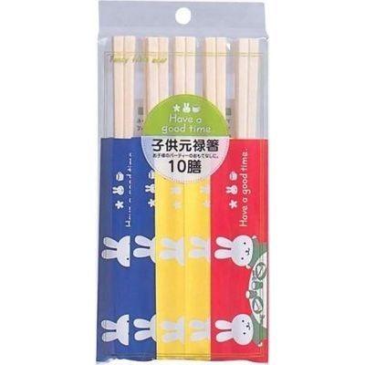 大和物産 4904681205241 【メール便での発送商品】 グッドタイム子供元禄箸 10膳｜tantan