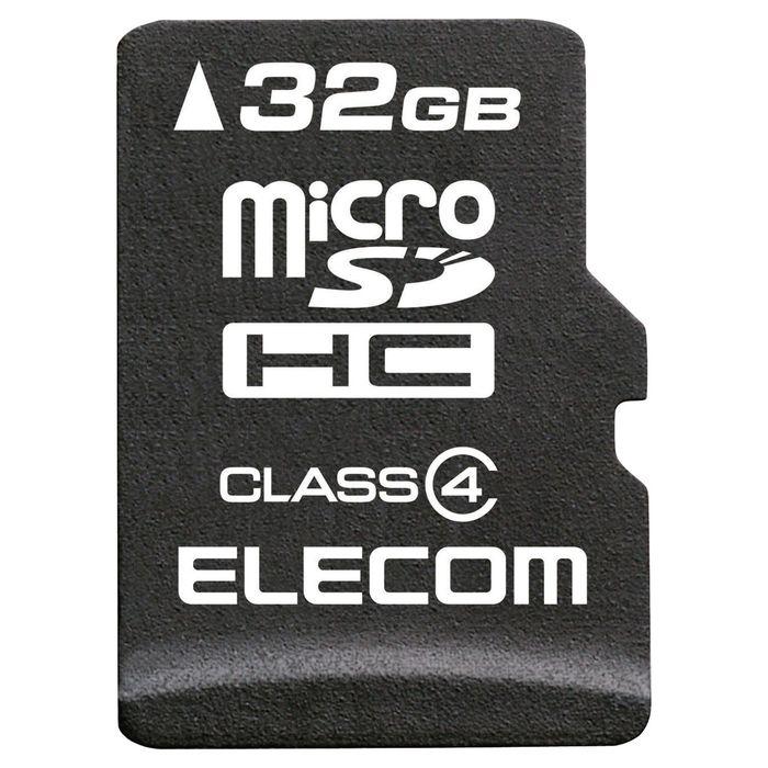 エレコム MF-MSD032GC4R 【メール便での発送】マイクロSD カード Class4 SD変換アダプタ付 データ復旧サービス｜tantan