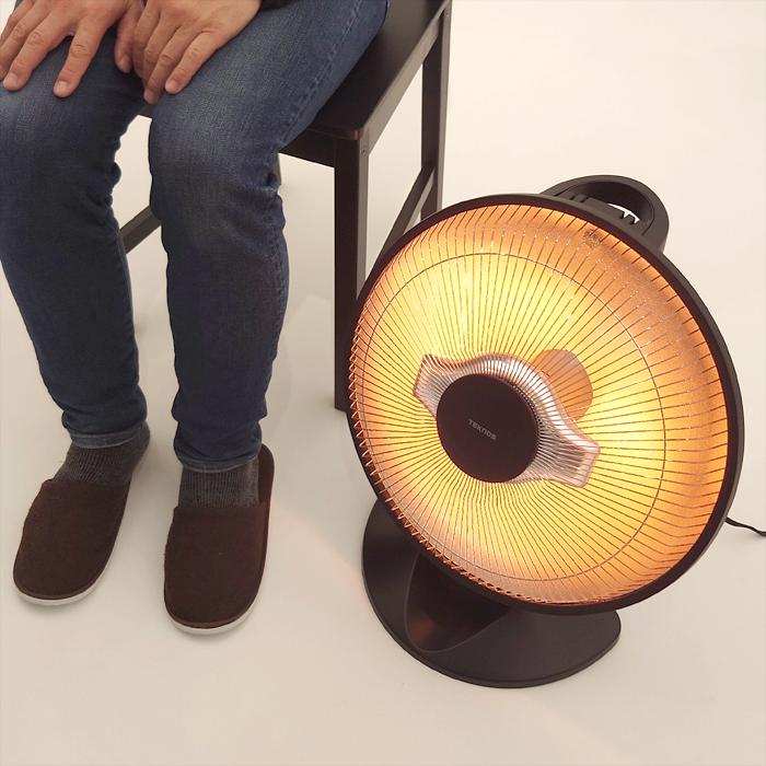 TEKNOS PH 803 BK パラボラハロゲンヒーター床置ブラック 800W,400W