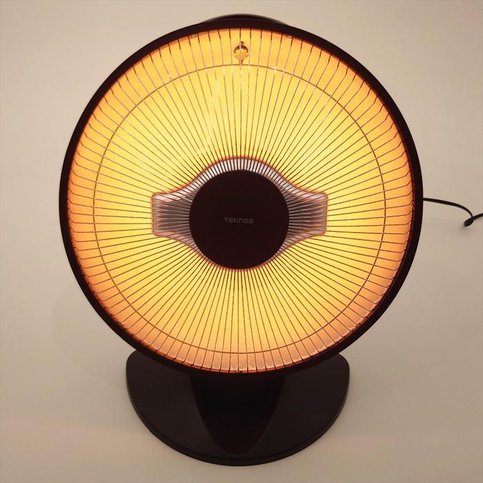 TEKNOS PH 803 BK パラボラハロゲンヒーター床置ブラック 800W,400W
