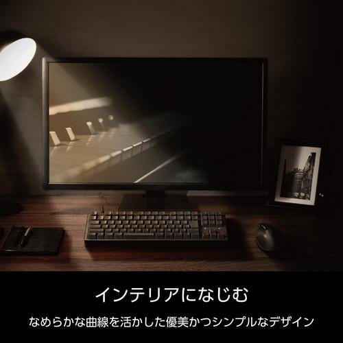 エレコム TK MC30UKPBK キーボード 有線 着脱式USBケーブル 静音 赤軸 リニア メカニカル テンキーレス Leggero ブラック_4