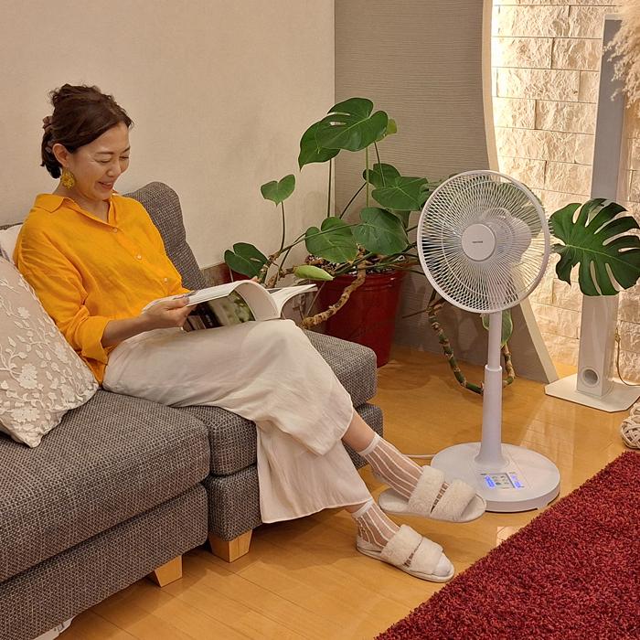 TEKNOS KI-327DC-W リビング扇風機 フルリモコンDCリビング扇風機 静音