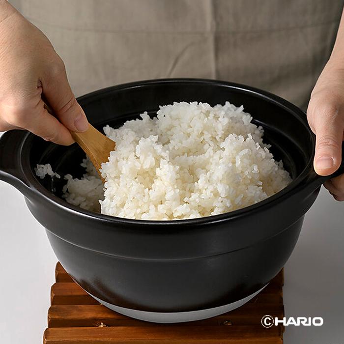 HARIO（ハリオ） フタがガラスのご飯釜2〜3合 : タンタンショップ