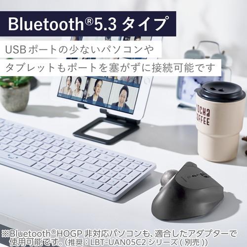 エレコム M IT11BRBK トラックボール マウス Bluetooth 5ボタン ベアリングユニット エルゴノミクス IST ブラック MIT11BRBK