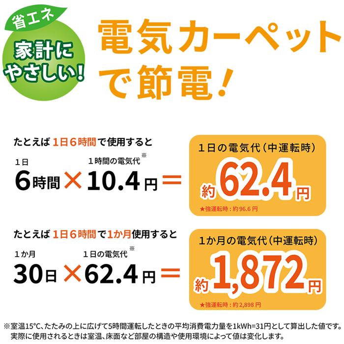 広電 KODEN 遠赤カーペット/省エネモード搭載+特許取得済の接結製法 3畳相当 VWU301UR-C 広電 KODEN VWU301UR C 電気カーペット 単体 3畳 省エネモード搭載 遠