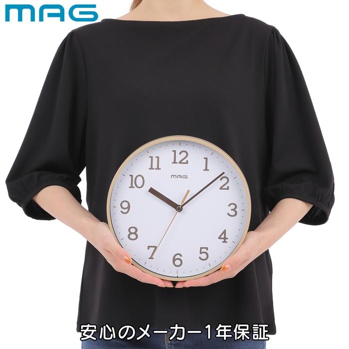 MAG W 808IV Z 掛け時計 壁掛け時計 アイボリー ガレット 直径22.5cm