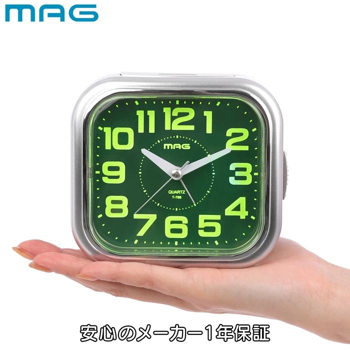 MAG T 788SM Z 目覚まし時計 置き時計 シルバー しののめ T788SMZ