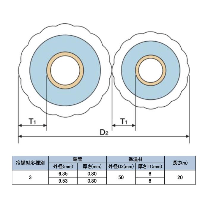 TSC J P23A Jチューブ エアコン部材 エアコン部品 工事部品 エアコン