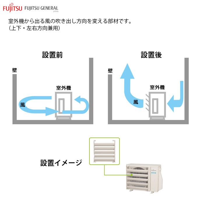 富士通ゼネラル OP J02B 風向ガイド 室外機用 OPJ02B : タンタン