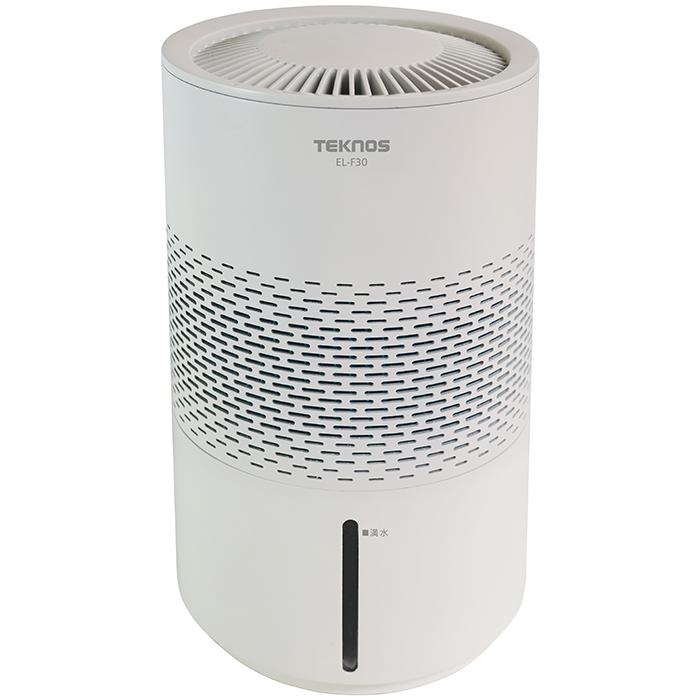 在庫あり　加湿器 テクノス TEKNOS 気化式加湿器 3L 加湿量3段階切替 木造4〜6畳/鉄筋6〜8畳 ホワイト EL-F30 TEKNOS EL F30 気化式加湿器 3L 加湿調整3段階 ELF30 : タンタン