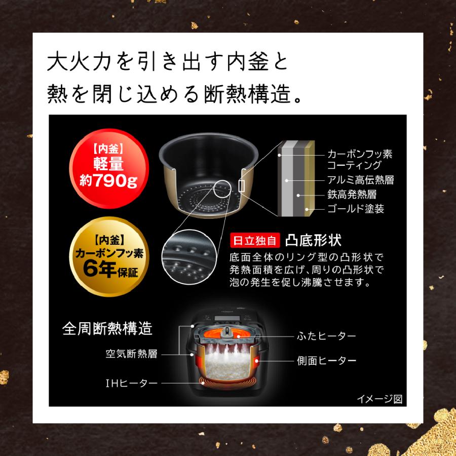 日立（HITACHI） IHジャー炊飯器 ふっくら御膳 HITACHI RZ-V100HM-W