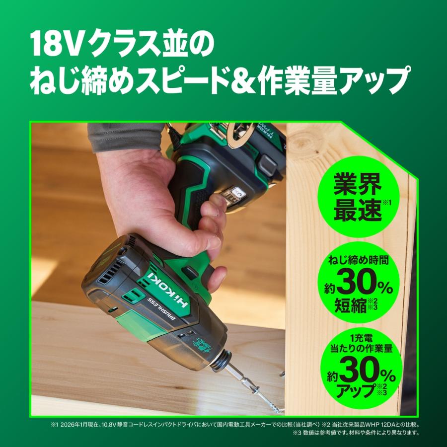 10.8V 充電式 静音インパクトドライバー 電池・充電器別売[KH01
