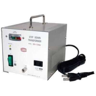 日章工業 変圧器 AC110V/120V→AC100V  SDX-1500U 日章工業 SDX 1500U ハイクラスダウントランス AC110V 120V切換 1500W