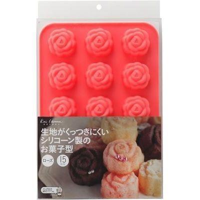 貝印 4901601299847 お菓子 型 シリコーン製 お菓子型 ローズ15個取り kai House SELECT DL-6249｜tantan