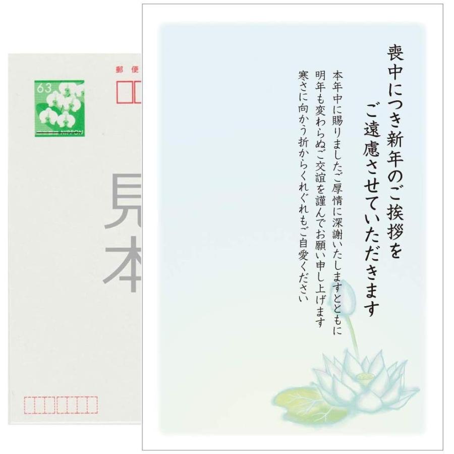 官製 10枚 喪中はがき 63円切手付ハガキ 胡蝶蘭切手 裏面印刷済み No.K814 :hagaki-m-pkk814:メイドインたんたん