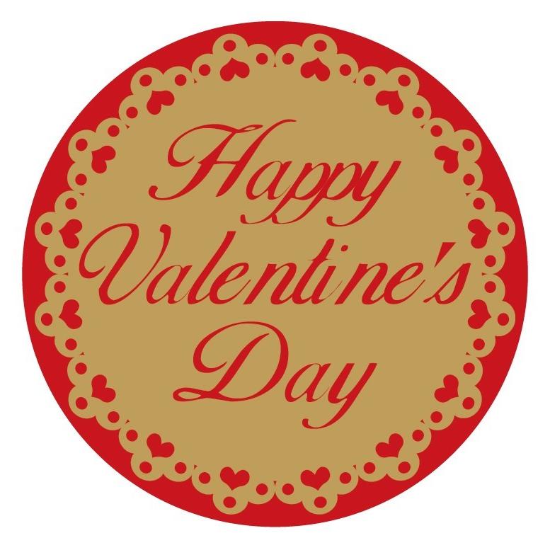 大特価 100枚 バレンタインシール バレンタインギフトシール
