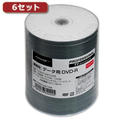 納期目安：１週間】hidisc TYDR47JNP100BX6 【6セット】 DVD-R(データ