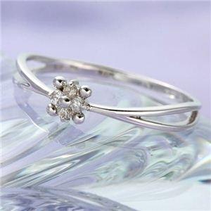 ds-453306 WGダイヤリング 指輪 フラワーリング 13号 (ds453306)