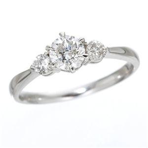 ds-789301 K18ホワイトゴールド0.7ct ダイヤリング 指輪 キャッスルリング 7号 (ds789301)