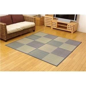 ds-784210 い草 花ござ/ラグマット  裏：不織布 防傷加工 抗菌＆防臭効果 裏張CP