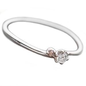 ds-1235444 ダイヤモンド リング ダイヤ ピンクダイヤ 合計0.06ct 8.5号 プラチナ Pt950 指輪 ダイヤリング 鑑別カード付き (ds1235444)