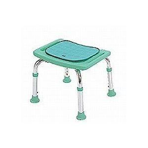 ds-1446377 テツコーポレーション シャワーチェア コンパクトミニ 背もたれなし・クッション付き ／T-6605-2 マスカットグリーン (ds1446377)