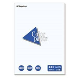 ds-1734818 (業務用200セット) Nagatoya カラーペーパー コピー用紙  両面印刷対応 ホワイト(白) (ds1734818)