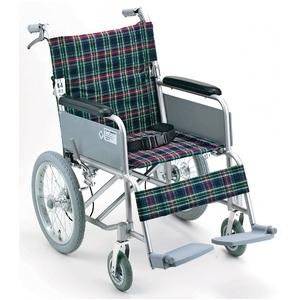 ds-1952234 アルミ製 介護車 車椅子  軽量 折り畳み ハンドブレーキ付き シートベルト付き