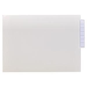 ds-2130374 リヒトラブ カルテフォルダーシングルポケット A4ヨコ 見出し紙付 乳白 HK7708-ミ 1箱(200枚) (ds2130374)