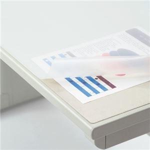 ds-2217854 ライオン事務器 デスクマット再生オレフィン製 ノングレア仕上 ダブル（グレーフェルト付） 1090×690×1.5mm No.117-FR1枚