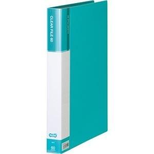 ds-2239120 (まとめ) TANOSEEクリヤーファイル(台紙入) A4タテ 60ポケット 背幅34mm ライトブルー 1冊  (ds2239120)
