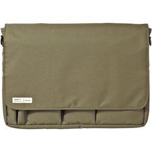 ds-2220358 (まとめ) リヒトラブ SMART FITキャリングポーチ A4 オリーブ A-7577-22 1個  (ds2220358)