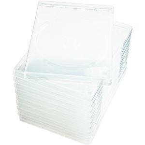 ds-2220828 (まとめ) ナガセテクノサービス CD/DVD M-ロックケース スーパークリア FD1001TLSC10 1セット(50枚：10枚×5パック)