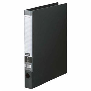 ds-2223143 (まとめ) TANOSEE Oリングファイル A4タテ 2穴 170枚収容 背幅35mm ダークグレー 1セット（10冊）  (ds2223143)